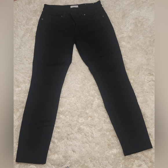 Loft Women’s Mid-rise black curvy skinny Sz 28/6×28 EUC** - Picture 1 of 8